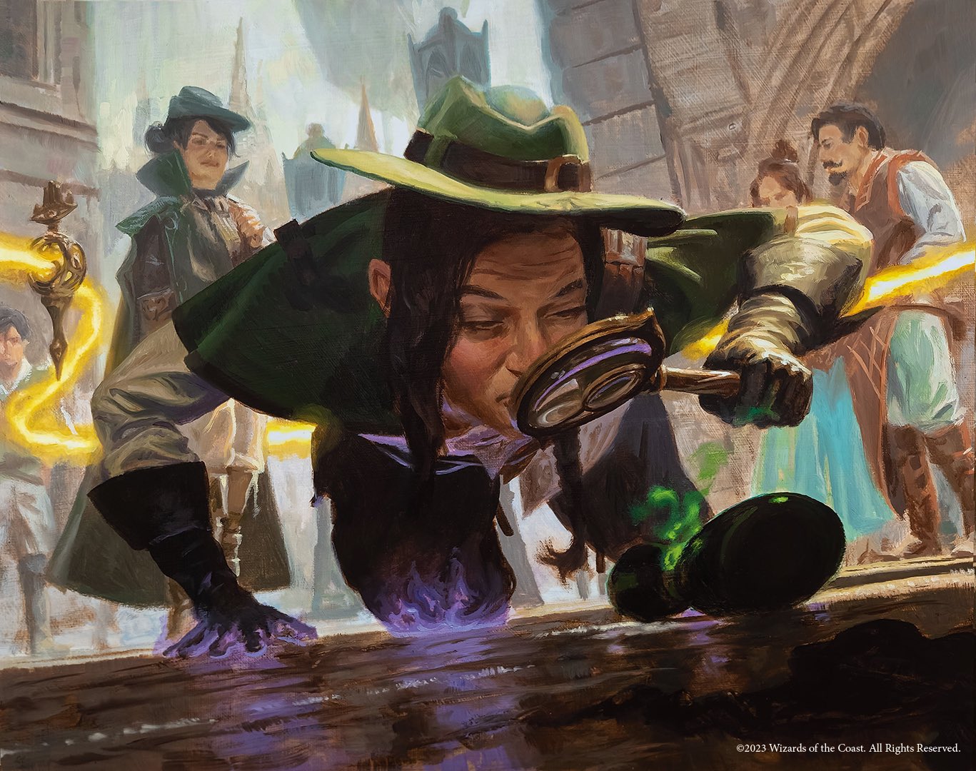 Sharp Eyed Rookie Murders at Karlov Manor MtG Art